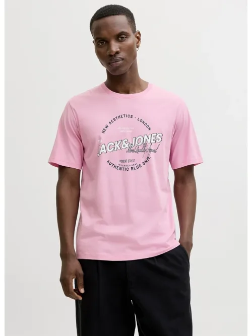 Camiseta Jack&Jones Logo 12288016 rosa (prism pink)