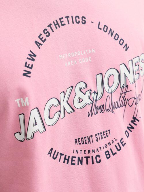 Camiseta Jack&Jones Logo 12288016 rosa (prism pink)