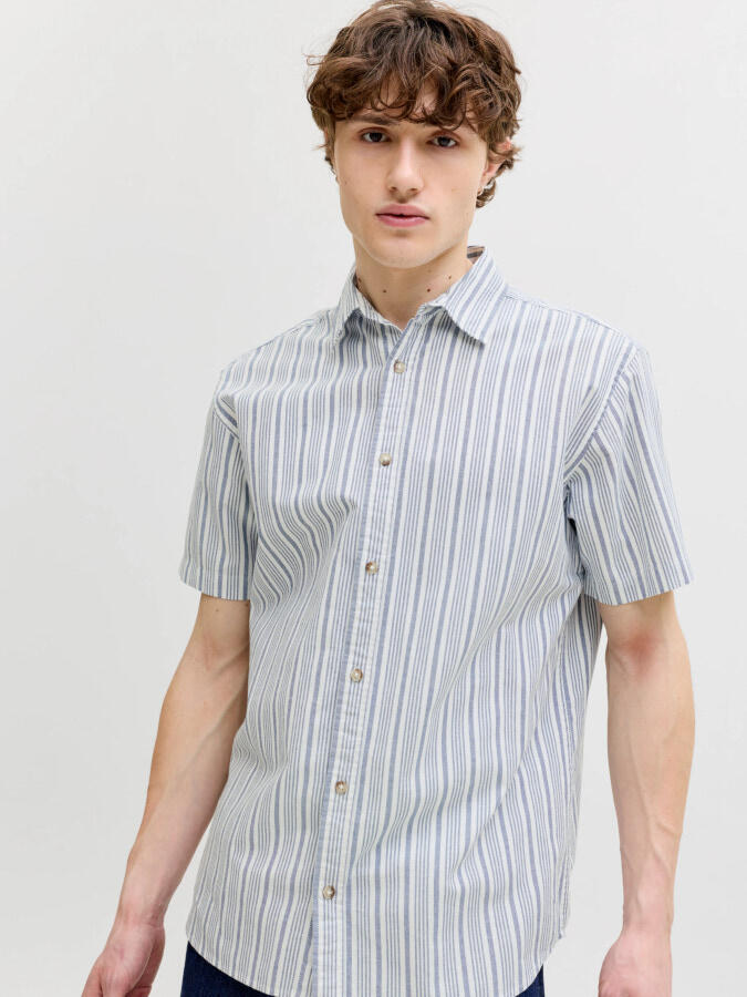 Camisa Jack&Jones Oxford Azul - Imagen 4