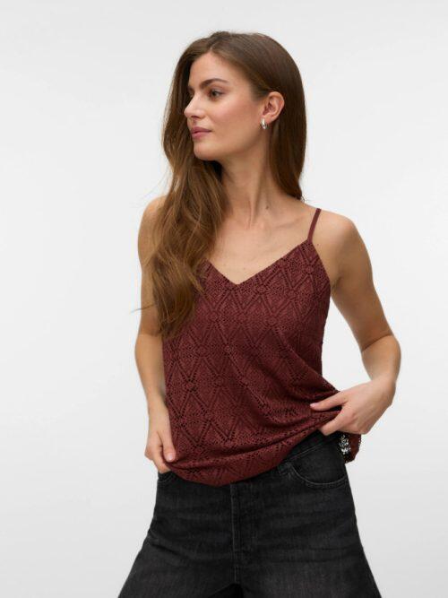 Camiseta VeroModa Maya 10325031 granate (andorra)