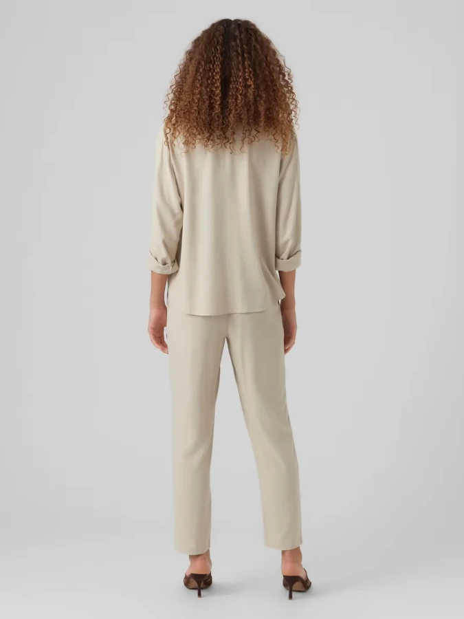 Pantalón VeroModa Jesmilo 10279691 beige (silver lining)