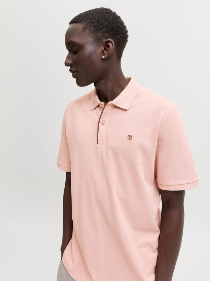 Polo Jack&Jones Blasainz 12237839 teja (Misty Rose)